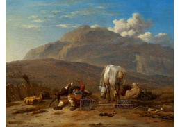 VH350 Karel Dujardin - Italská krajina s pastevcem a jeho psem