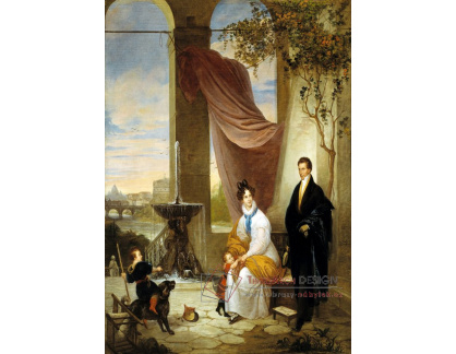 SO XVII-55 Ferdinando Cavalleri - Charles Izard Manigault a jeho rodina v Římě