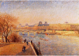 VCP-258 Camille Pissarro - Louvre v zimní ráno