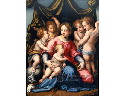 VSO125 Michele di Ridolfo del Ghirlandaio - Madonna s dětmi
