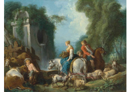 D-6210 Francois Boucher - Odpočinek u fontány