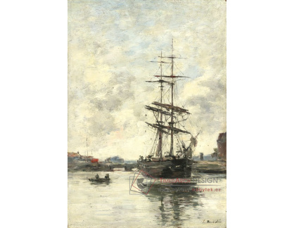 D-7830 Eugene Boudin - Loď na Touques