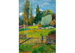 A-140 Paul Gauguin - Farmář a jeho pes poblíž plotu