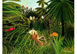 VF47 Henri Rousseau - Jaguár útočící na koně