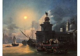 DDSO-2266 Federico Moja - Noční pohled na Punta della Dogana v Benátkách