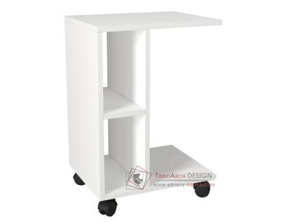 GEMEREK, příruční stolek 45x35cm, bílá