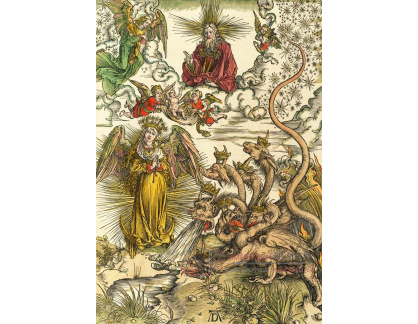 VR12-81 Albrecht Dürer - Sluneční žena a sedmihlavý drak