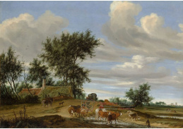 D-7630 Solomon van Ruysdael - Na cestě vesnici