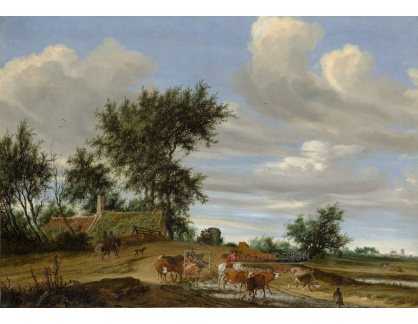 D-7630 Solomon van Ruysdael - Na cestě vesnici