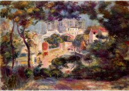 VR14-14 Pierre-Auguste Renoir - Krajina s výhledem na Sacre-Coeur