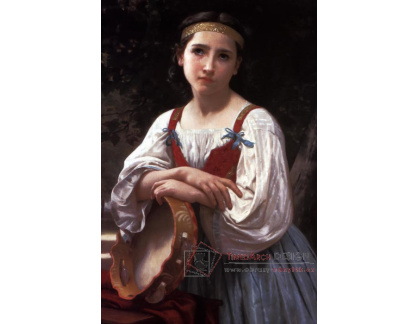 R15-10 Adolph William Bouguereau - Cikánka s baskickým bubínkem