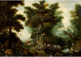 BRG-42 Jan Brueghel - Krajina s Adamem a Evou v podzimních šatech