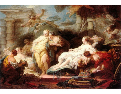 VJHF 28 Jean-Honoré Fragonard - Psyché chlubící se dárky a Amor