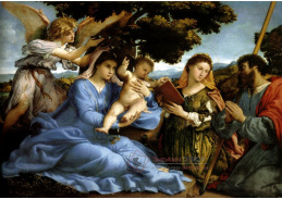 VLL 03 Lorenzo Lotto - Marie a svatá Kateřina z Alexandrie