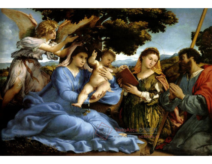 VLL 03 Lorenzo Lotto - Marie a svatá Kateřina z Alexandrie
