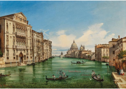 DDSO-5011 Giovanni Grubacs - Benátky, pohled na Canal Grande z Palazzo Cavalli