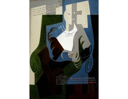 DDSO-2861 Juan Gris - Sedící harlekýn