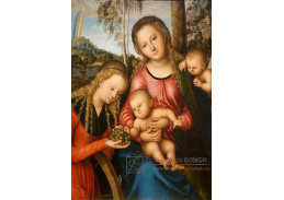 D-7944 Lucas Cranach - Madonna a dítě se svatou Kateřinou