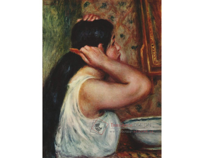 R14-114 Pierre-Auguste Renoir - Mladá žena česající si vlasy