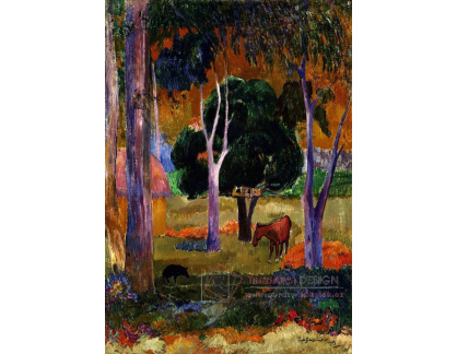 VPG 59 Paul Gauguin - Krajina s prasetem a koněm