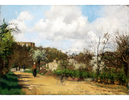 VCP-455 Camille Pissarro - Pohled na Louveciennes