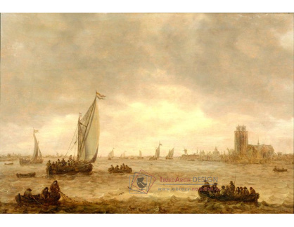 SO IX 267 Jan van Goyen - Ústí Meuse v Dordrechtu