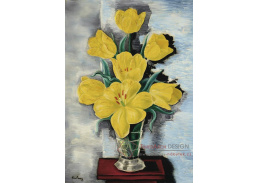 A-8265 Moise Kisling - Váza se žlutými tulipány