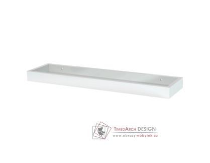 Nástěnná polička 60cm P-011 WT, bílá