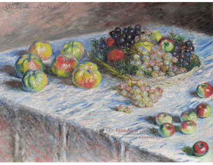 R8-101 Claude Monet - Zátiší s jablky a hrozny