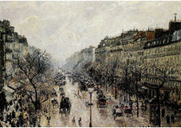 VCP-120 Camille Pissarro - Boulevard Montmartre v mlhavé ráno