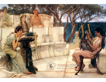 VANG46 Lawrence Alma-Tadema - Sappho a Alcaeus
