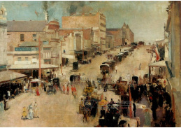 VANG282 Tom Roberts - Bourke Street v Melbourne