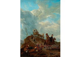 DDSO-2093 Philips Wouwerman - Rolníci na venkovské cestě