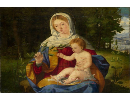 VSO 322 Andrea Previtali - Panna a dítě s větví z olivovníku