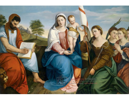 SO XIII-317 Johann Matthias Ranftl - Madona s dítětem a světci