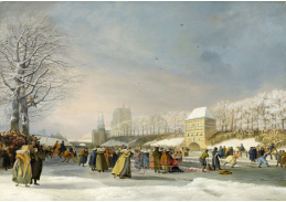A-823 Nicolaas Baur - Bruslařská soutěž pro ženy na Stadsgracht v Leeuwardenu
