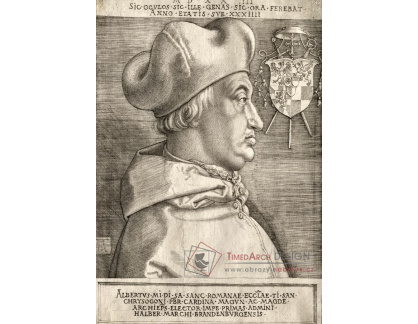 VR12-114 Albrecht Dürer - Kardinál Albrecht Braniborský