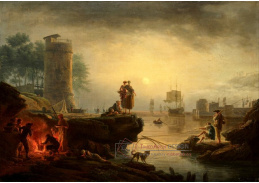 A-7305 Claude-Joseph Vernet - Přístav při východu slunce