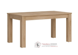 MILTON LA11, jídelní rozkládací stůl 160-200x90cm, dub cremona torro