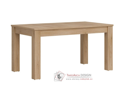 MILTON LA11, jídelní rozkládací stůl 160-200x90cm, dub cremona torro
