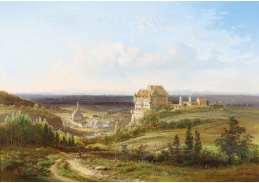 DDSO-4159 Pieter Francis Peters - Pohled na zámek Haunsheim