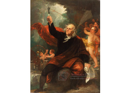 VANG148 Benjamin West - Benjamin Franklin, elektřina z nebe