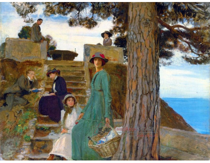 VANG211 George Spencer Watson - Piknik v Portofino