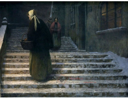 Jakub Schikaneder - Na zámeckých schodech