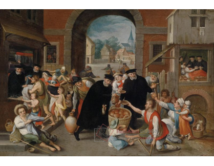 SO VIII-176 Pieter Brueghel - Almužna