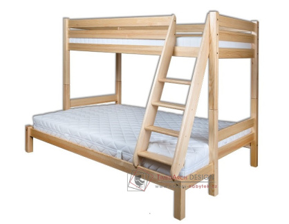KL-155, poschoďová postel, borovicový masiv