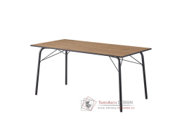 NALAK 3, jídelní stůl 160x80cm, černá / dub artisan