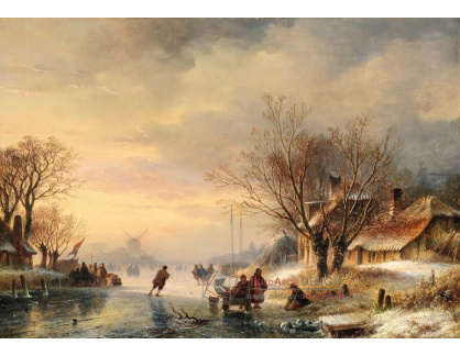 A-8410 Lodewijk Johannes Kleyn - Zima na holandském kanálu