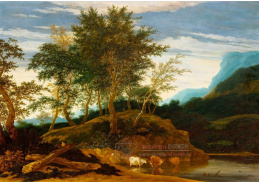 D-6653 Jacob van Ruysdael - Krajina se stádem krav u jezera