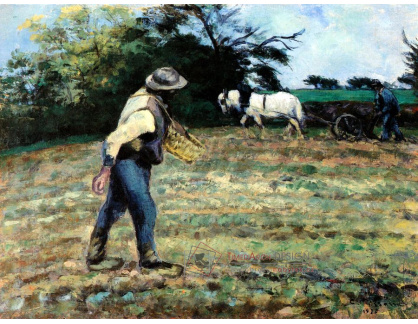 VCP-382 Camille Pissarro - Rozsévač v Montfoucault